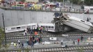 Tren bat errailetik irten da Galizian. Argazkia: EFE title=