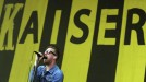 Ricky Wilson, en el concierto de Kaiser Chiefs, en Greenvilla 2013. Foto: EFE title=
