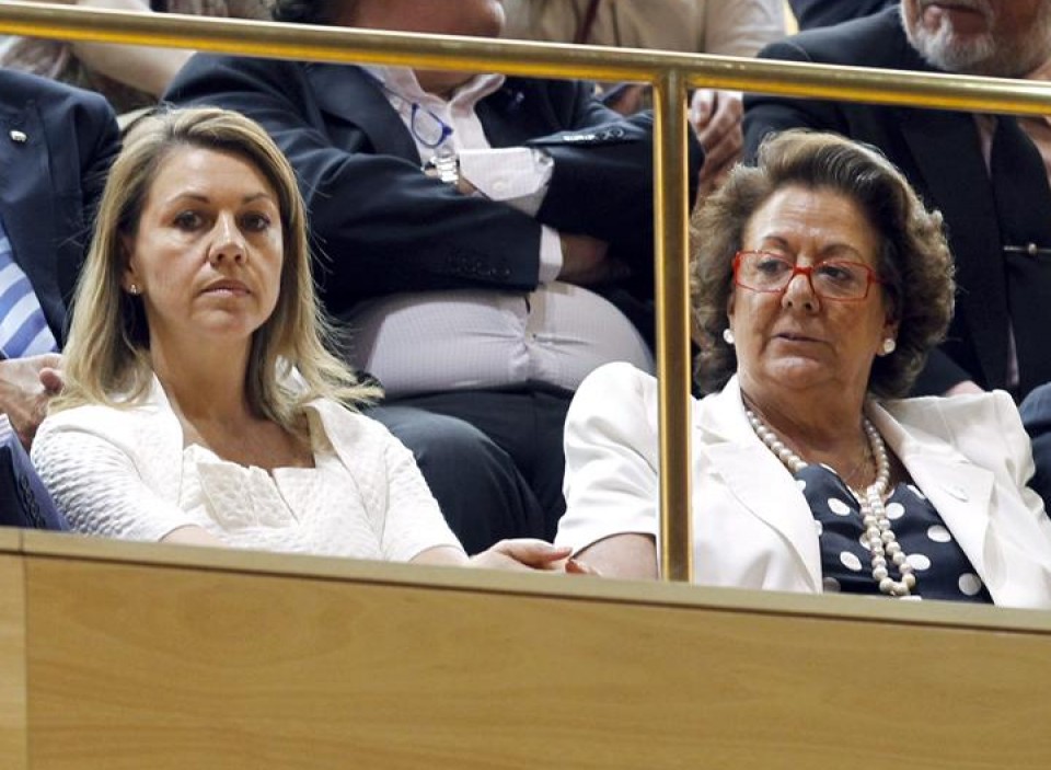Maria Dolores de Cospedal eta Rita Barbera. Argazkia: EFE