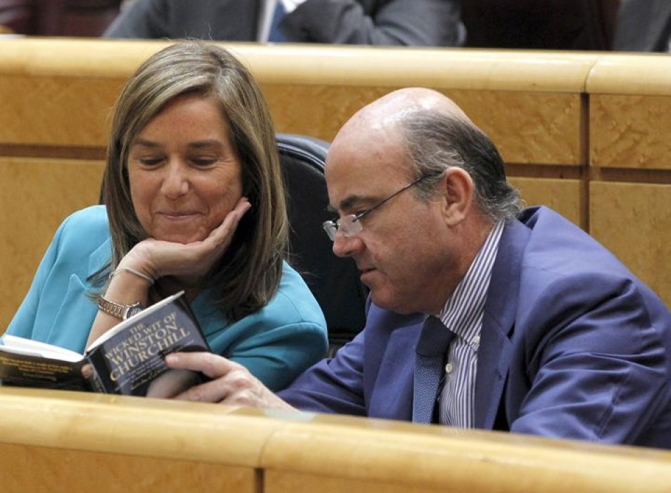 Ana Mato eta Luiz de Guindos. Argazkia: EFE