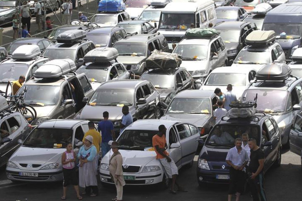 Paso fronterizo de Gibraltar. Foto: EFE