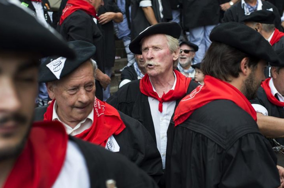 'Los Txismes' koadrillako kideak. EFE'