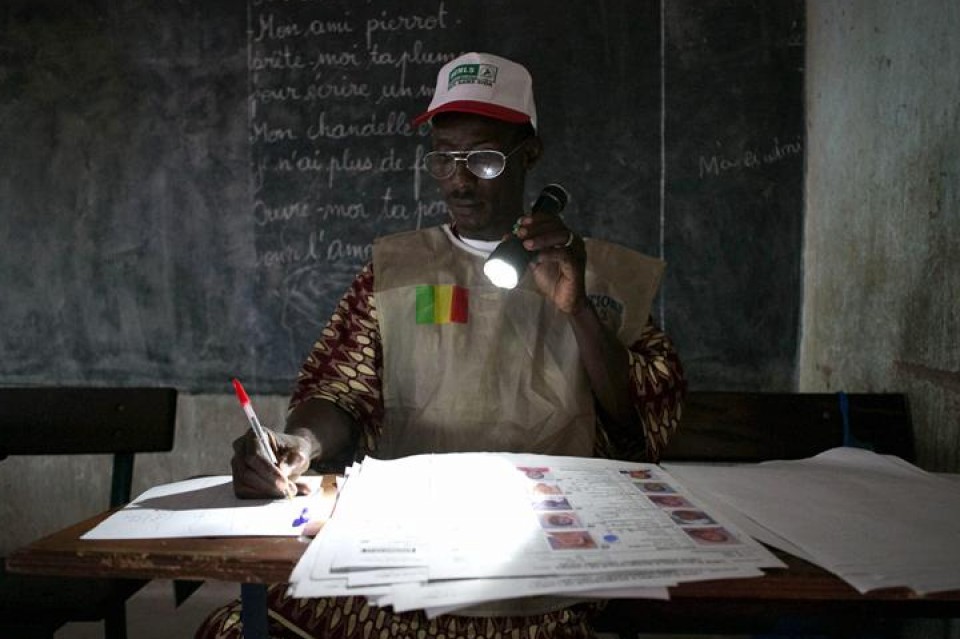 Colegio electoral de Mali. Foto: Efe