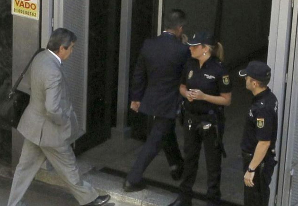 Alvarez Cascos, Auzitegi Nazionalera sartzen. EFE