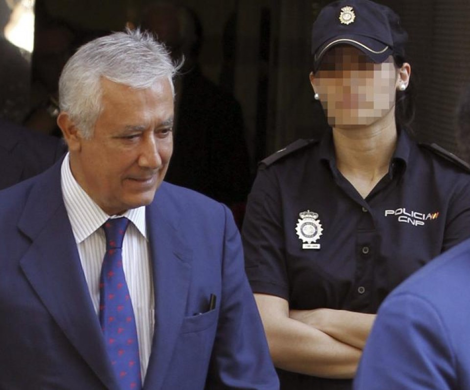 Javier Arenas, Auzitegi Nazionaletik irtetzen. EFE