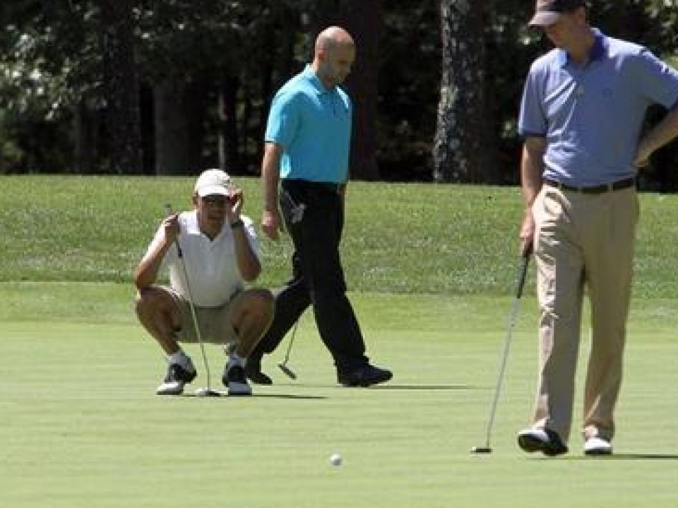 El robo se produjo cuando el campo de golf estaba cerrado. Efe.