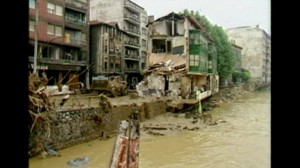 Teresa Cuñado, testigo de las inundaciones, lo define como ''horrible''