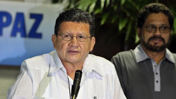 Representantes de las FARC en los diálogos de paz. EFE