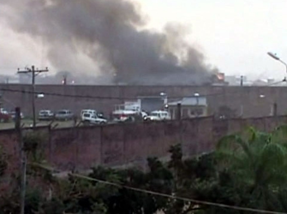 Incendio en una cárcel de Bolivia.