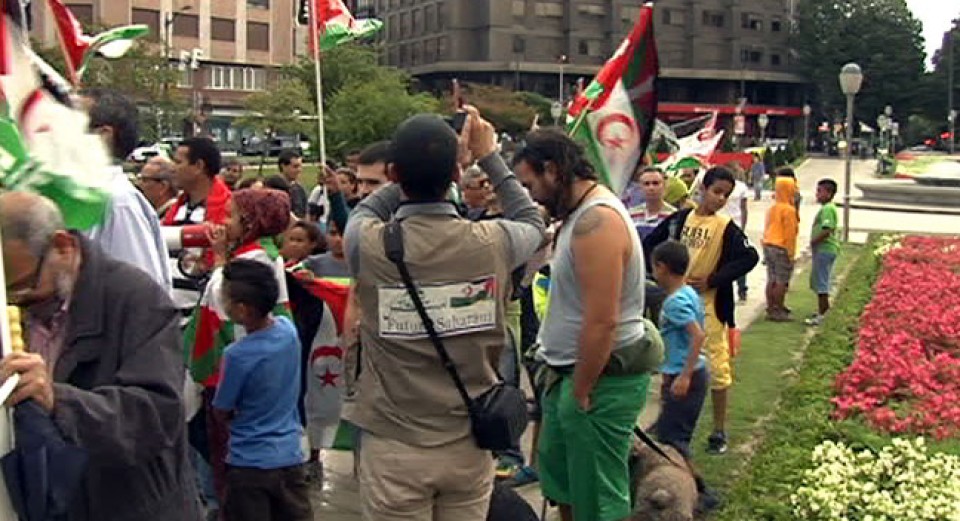 Sahara herriaren aldeko manifestazioa Bilbon