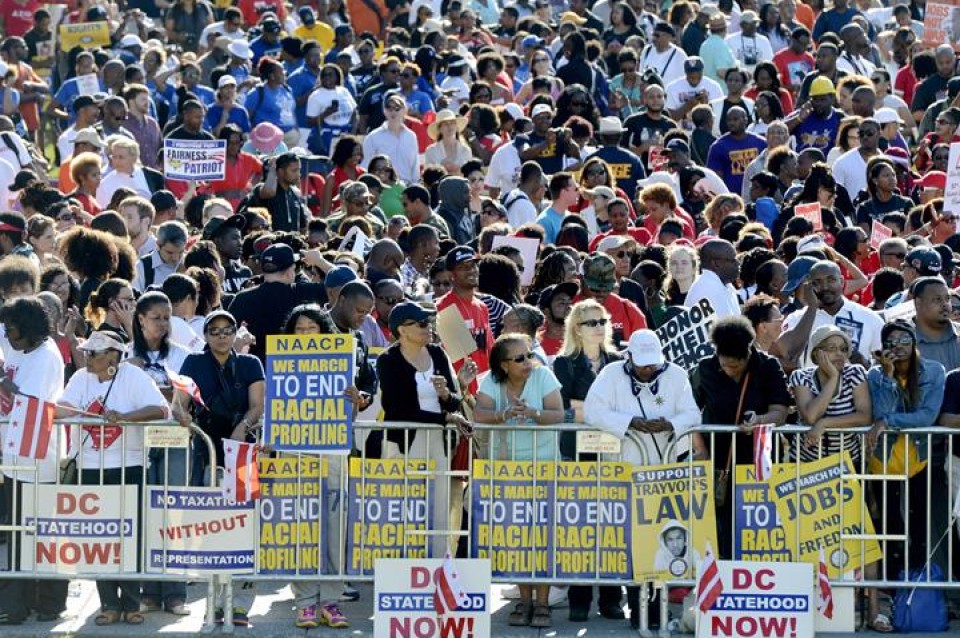 Washington ha sido escenario de una marcha conmemorativa por Luther King. Foto: EFE