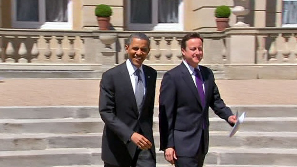 Obama y Cameron.
