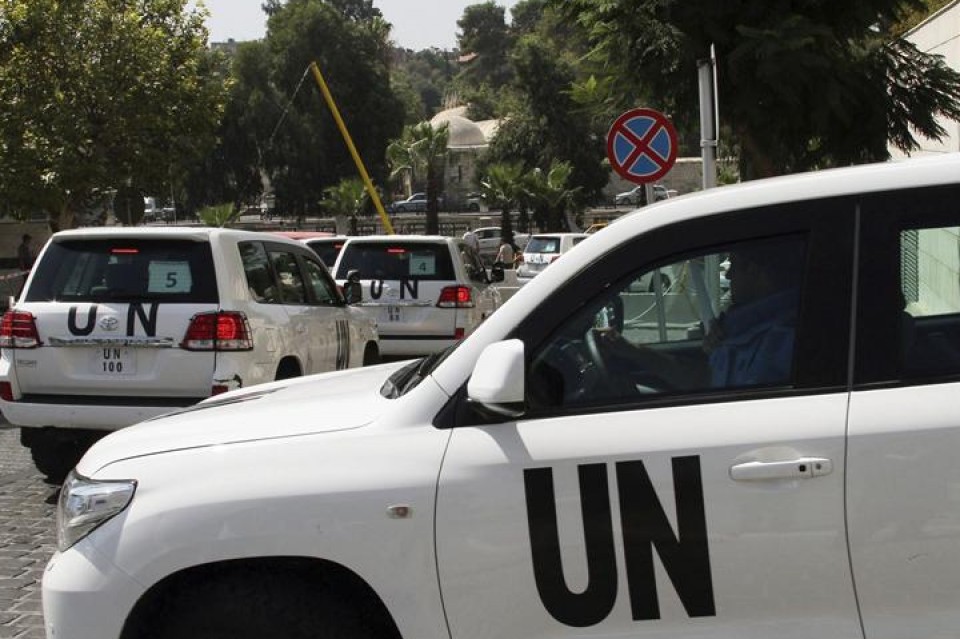 Los inspectores de la ONU visitan la zona del supuesto ataque químico en Siria