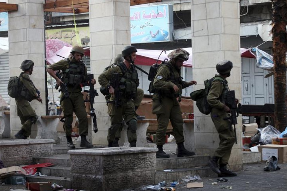 El Ejército israelí durante la operación.