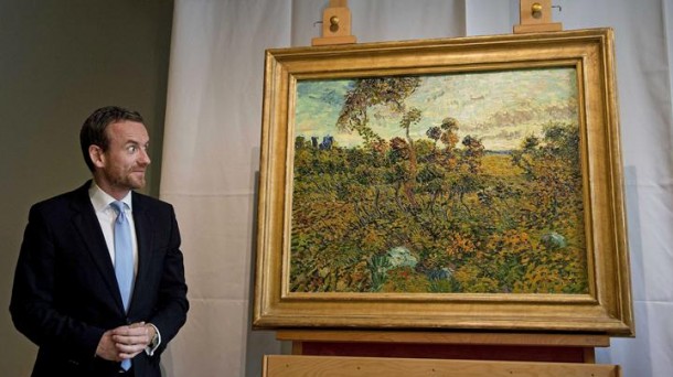 Axel Rueger, Van Gogh Museoko zuzendaria, Van Goghen obraren aurkezpenean. Argazkia: EFE