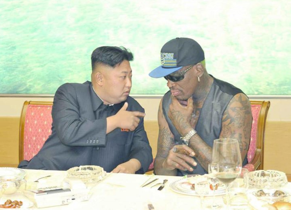 Kim Jong-un y Dennis Rodman, juntos el 7 de septiembre de 2013. EFE