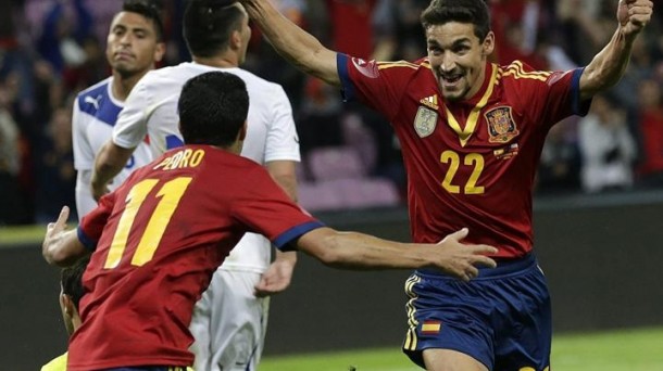 Jesús Navas, autor del gol del empate. Foto: EFE