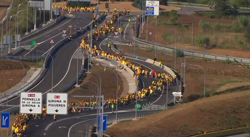 Kataluniak bere Festa Nazionala, Diada, ospatu du. (EiTB)