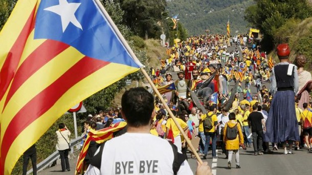 Imagen de la Diada del pasado año. Efe