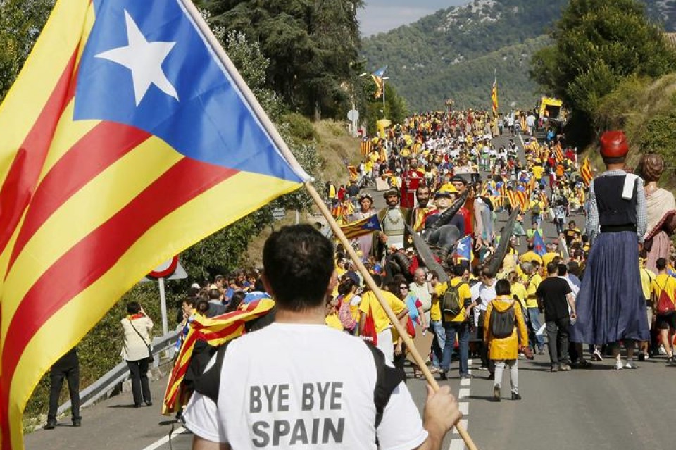 Via Catalana en la Diada 2013