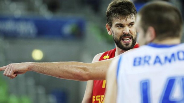 Marc Gasol, jugador de España. Foto: EFE