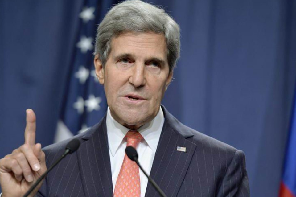 John Kerry, hoy en Ginebra. Foto: EFE