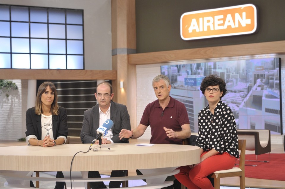 Ilaski Serrano, Pello Sarasola, Usoa Arbelaitz eta Jaime Otamendi