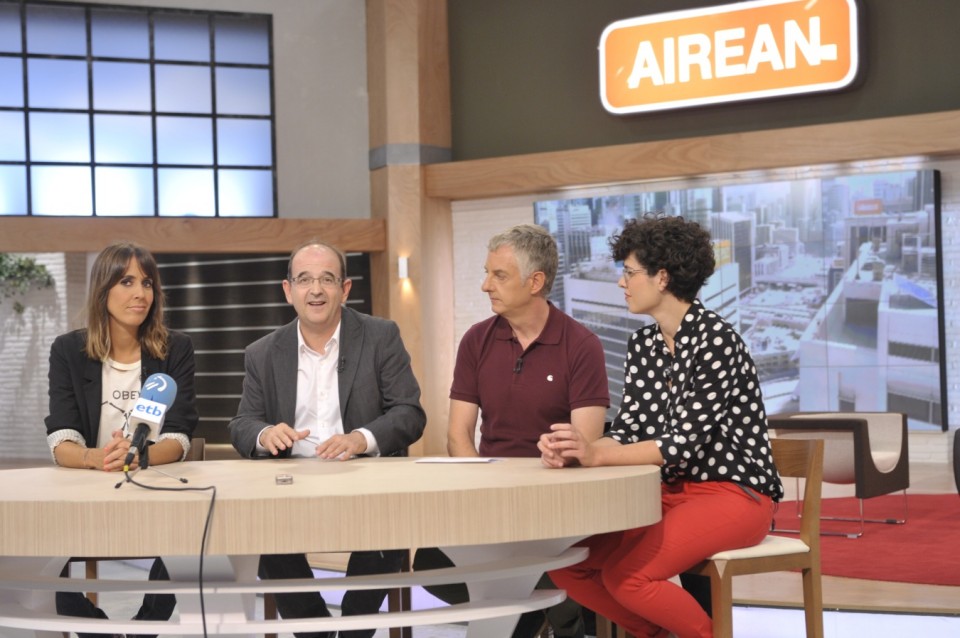 Ilaski Serrano, Pello Sarasola, Usoa Arbelaitz eta Jaime Otamendi