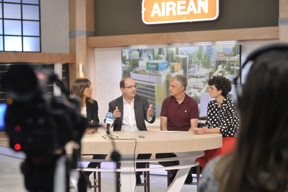 Ilaski Serrano, Pello Sarasola, Usoa Arbelaitz eta Jaime Otamendi