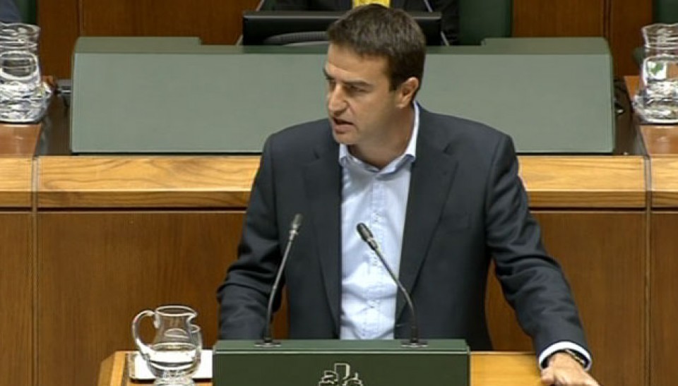Gorka Maneiro el parlamentario de UPyD en el Parlamento Vasco. Foto: EiTB
