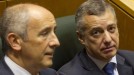 Iñigo Urkullu lehendakaria eta Josu Erkoreka, Eusko Legebiltzarrean, politika orokorreko eztabaidan. (EFE) title=