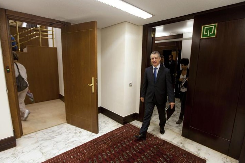 Iñigo Urkullu lehendakaria, Eusko Legebiltzarrean, politika orokorreko eztabaidan. (EFE)