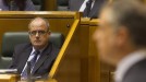 Joseba Egibar (EAJ), Eusko Legebiltzarrean, politika orokorreko eztabaidan. (EFE) title=