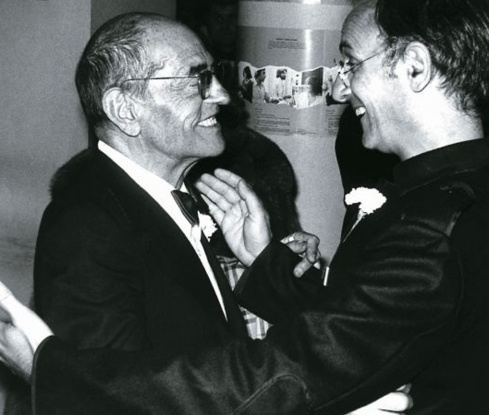Luis Buñuel eta Carlos Saura (1977). Argazkia: sansebastianfestival.com