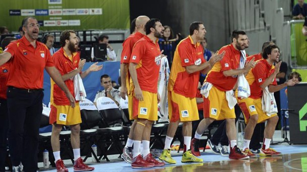 Brontzezko domina lortu du Espainiak Eurobasketean. Argazkia: EFE