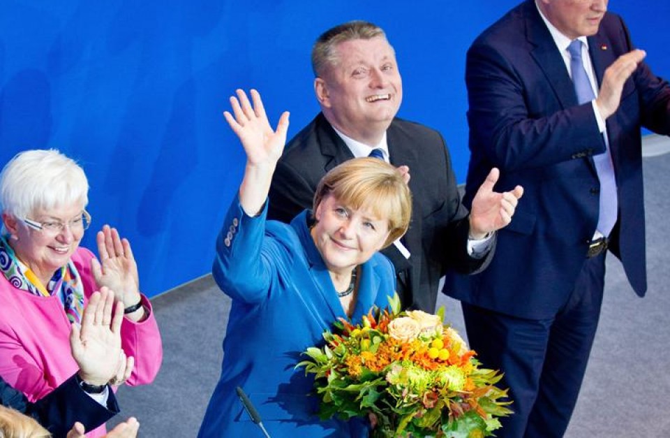 Los primeros sondeos confirman la victoria de Angela Merkel en Alemania. Efe.