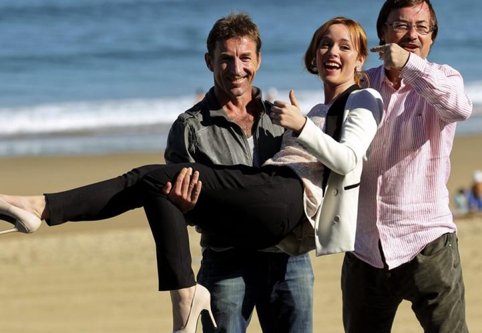 Antonio De la Torre, Olimpia Melinte y Manuel Martín Cuenca. Foto: EFE