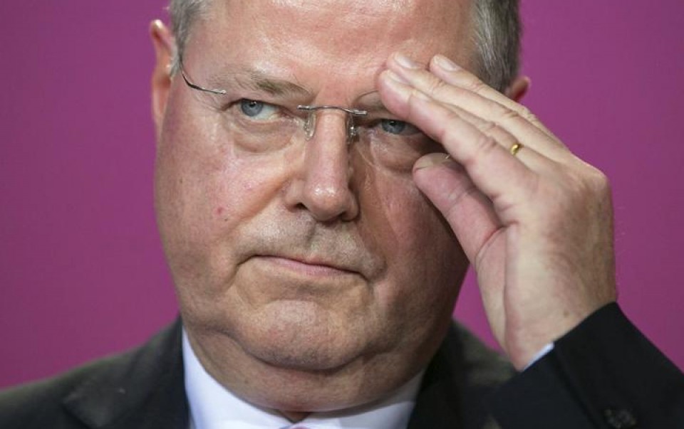 El candidato socialdemócrata derrotado por Merkel, Peer Steinbrück.