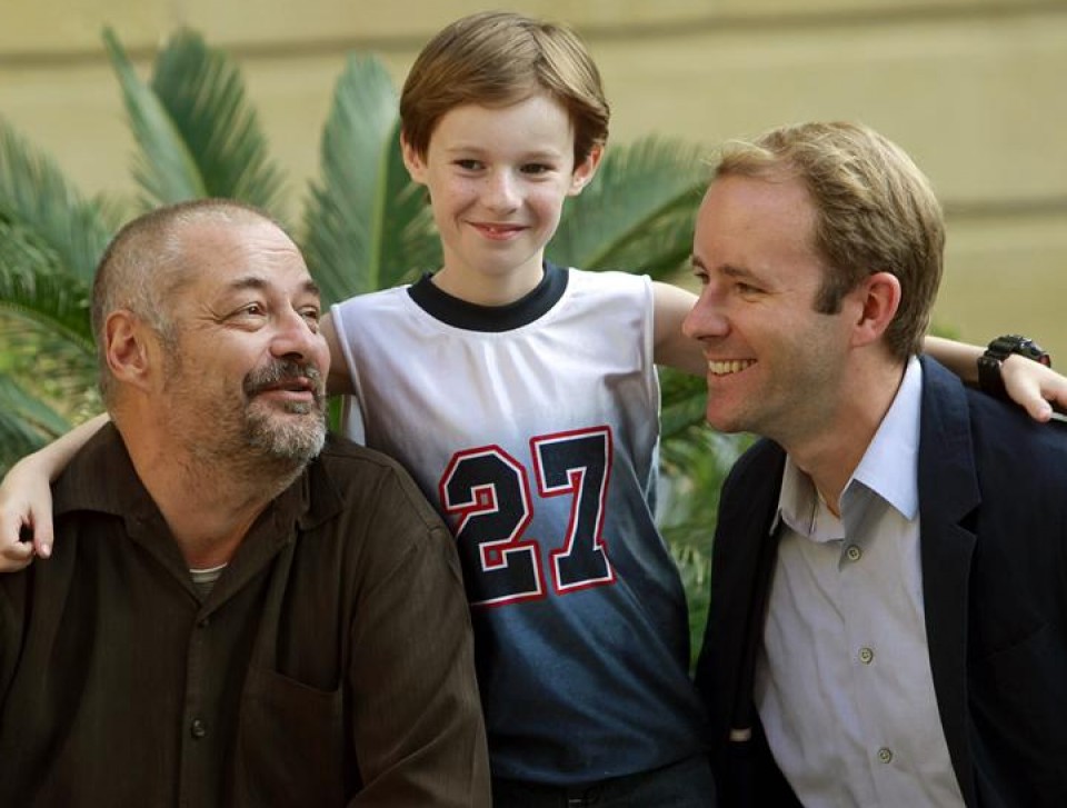 Jean-Pierre Jeunet, Reif Larsen y Kyle Catlett. Foto: Efe.