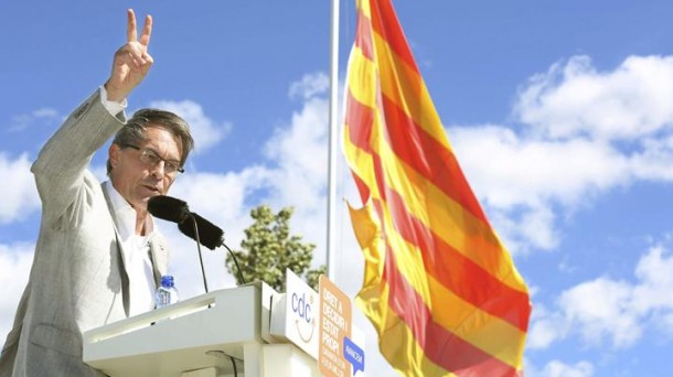 Artur Mas durante la celebración del 'Día del partido'. Foto: EFE