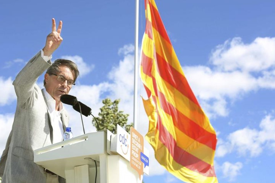 Artur Mas durante la celebración del 'Día del partido'. Foto: EFE