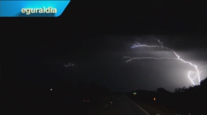 El rayo más intenso del verano se registró en Elgoibar