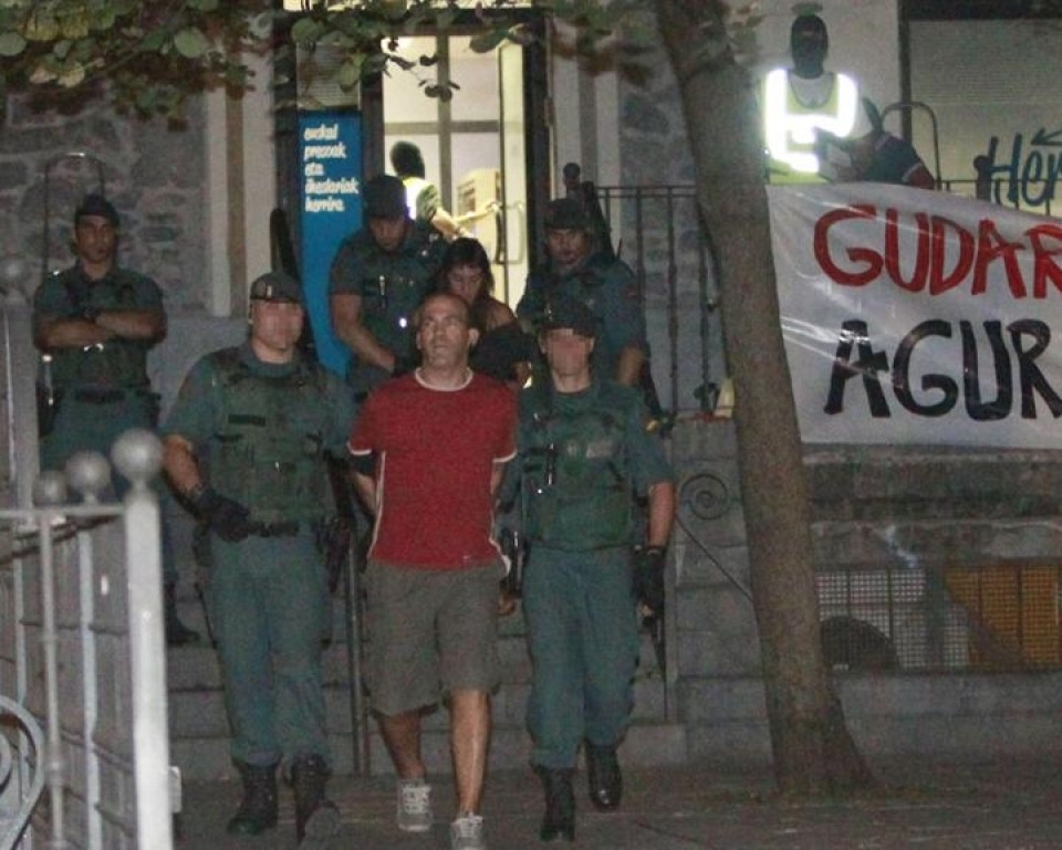 Jon Garai, uno de los detenidos en la operación policial contra Herrira. EFE