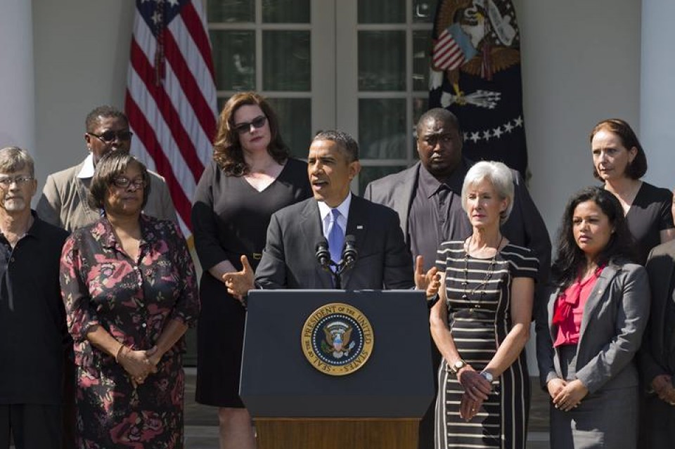 Barack Obama durante la rueda de prensa. Foto: EFE