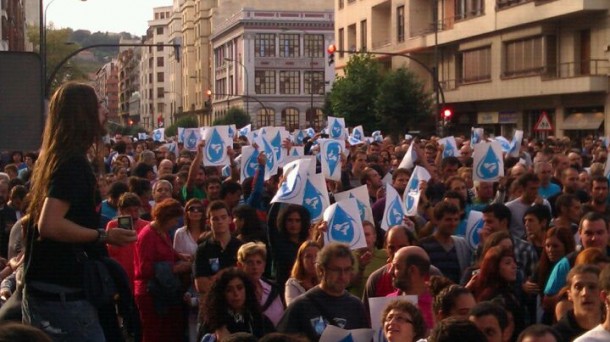 Manifestación a favor de Herrira. 