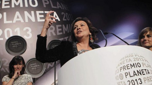Clara Sánchezek 2013ko Planeta saria eskuratu du. Argazkia: EFE