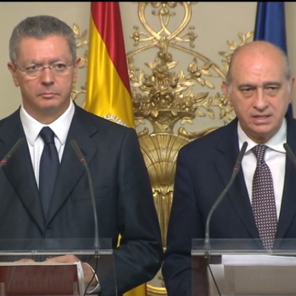 Gallardón y Fernández Díaz. EFE.