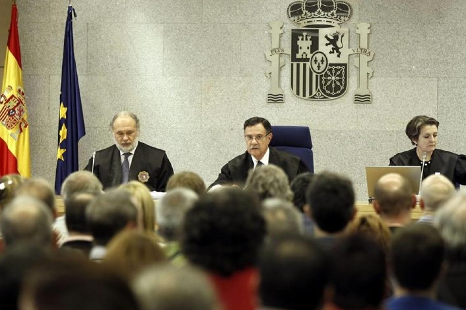 Sesión del juicio por las 'herriko tabernas' en la Audiencia Nacional. Foto: Efe.