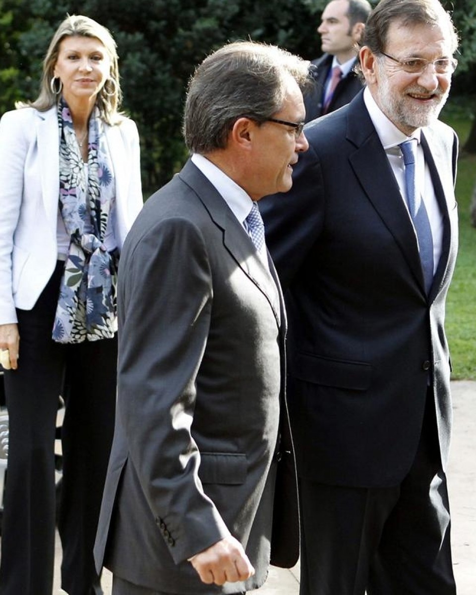 Mariano Rajoy recibe este miércoles a Artur Mas en Moncloa. Imagen de archivo: EFE