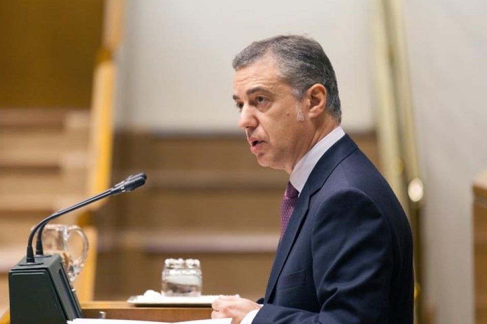 Iñigo Urkullu prevé aprobar el proyecto de Presupuestos para 2014 el próximo martes. Foto: EiTB